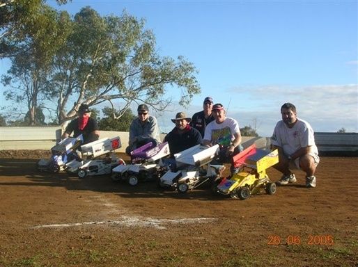 Some of the original competitors at West Oz. L-R Jim 'Bandit' Connolly, Peter Loftus, Les Blechynden, Rick Triplett, John Alford, Jeremy Briggs. 
